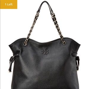 NWT Tory Burch Thea Slouchy Chain Tote Black $598